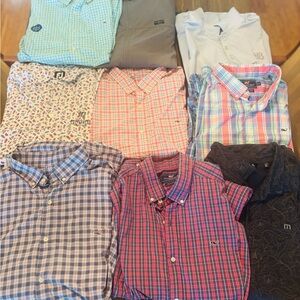 Assorted Men's Button-Down Shirts/Polos- bundle